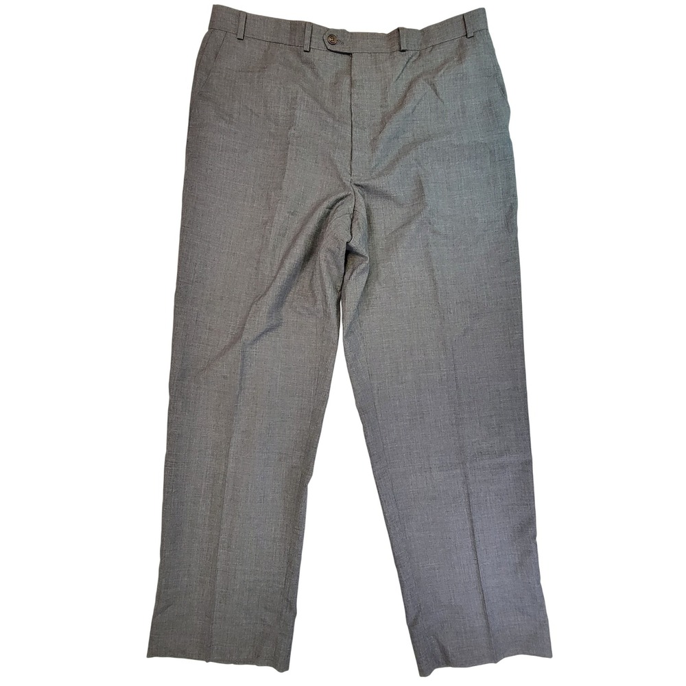Lauren Ralph Lauren Men's Gray Super 100s Wool Blend Dress Pants Size 40x32